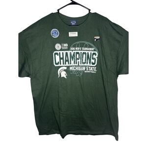 Blue 84 Michigan State Spartans Men's Basketball Big Ten Champs 2025 T-Shirt 2XL